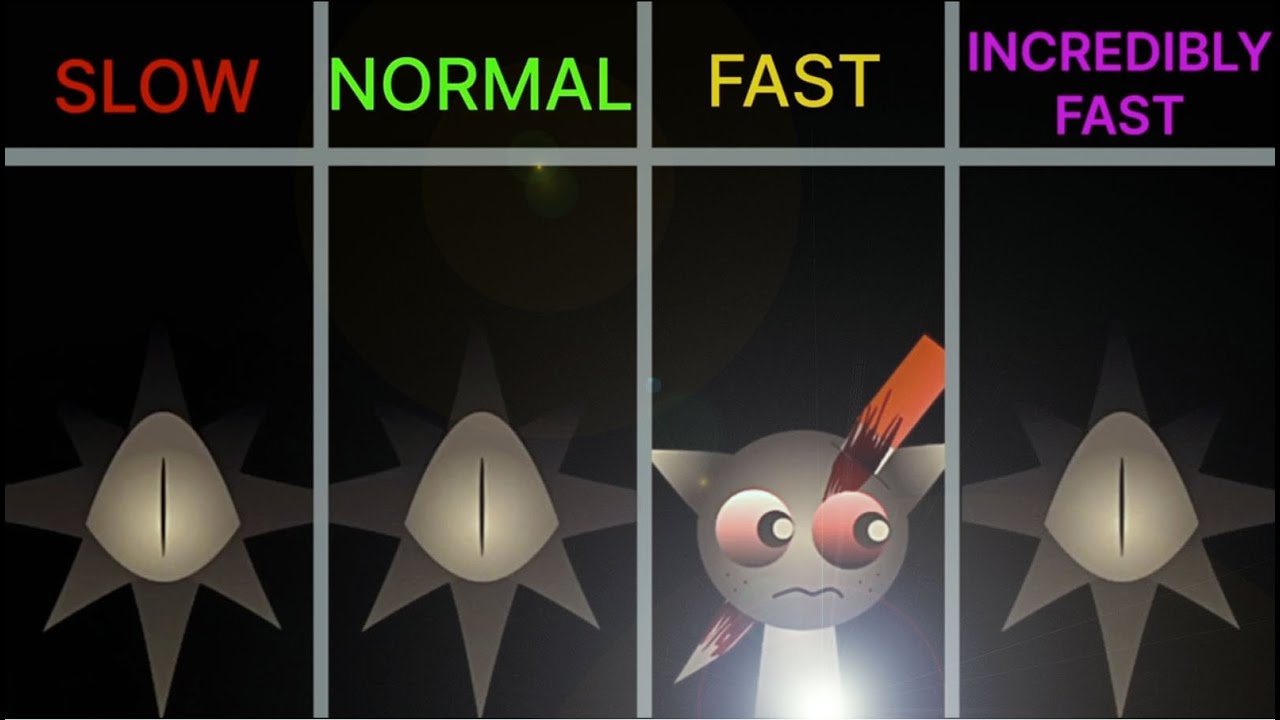 Sprunki New Phase Horror 3-4 – Slow, Normal & Fast Mix!