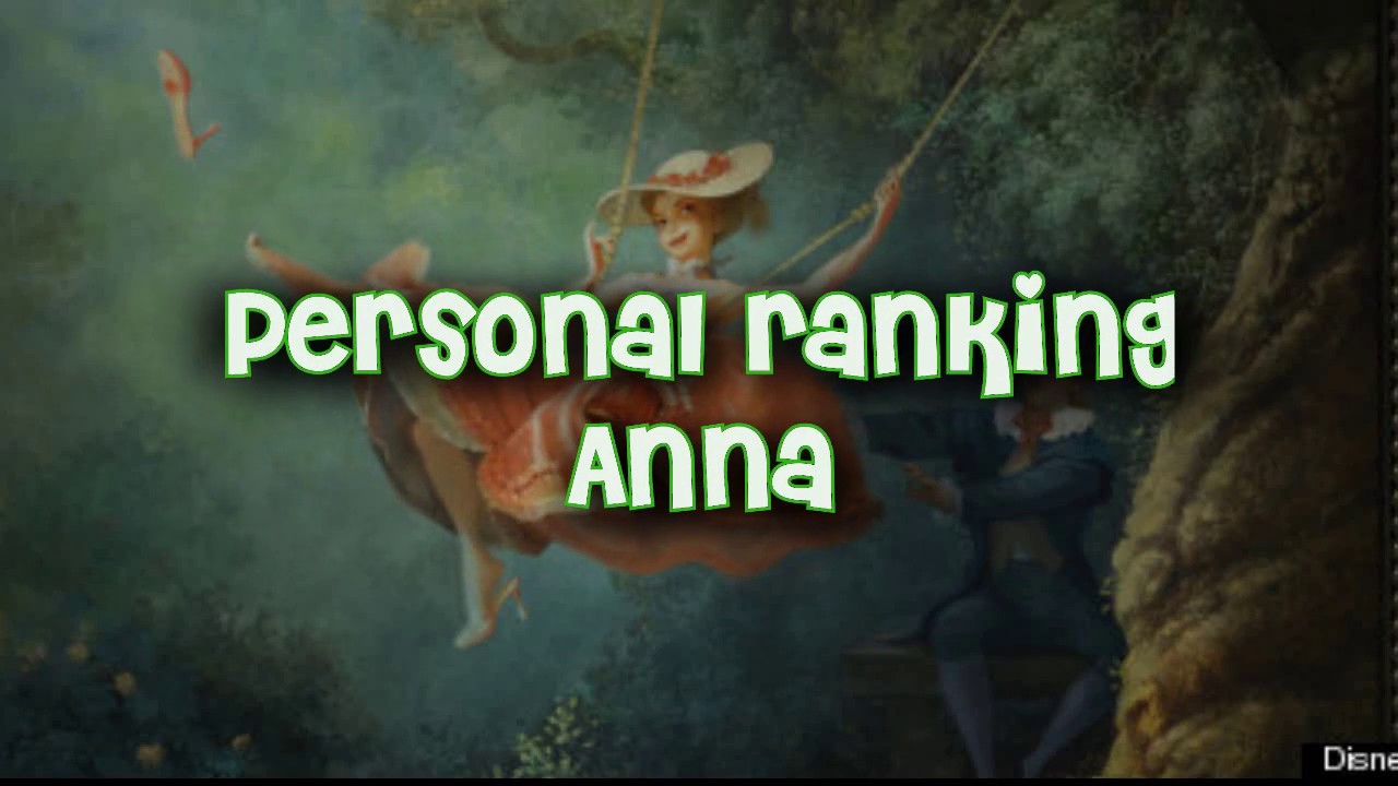Frozen Personal ranking of Anna (Top15)