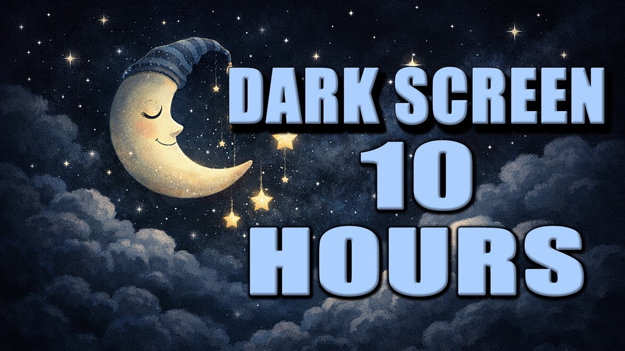 Brahms Lullaby 10 Hours Dark Screen 🎵 Instant Baby Sleep Music