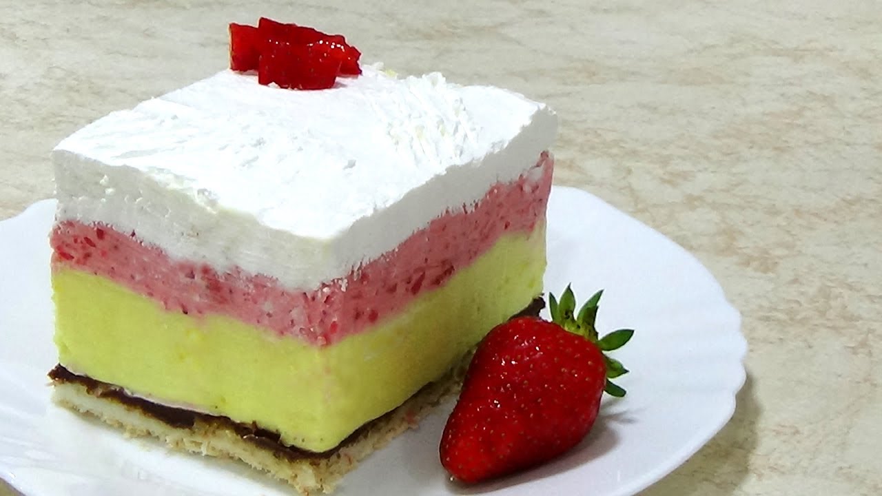 Kapri torta sa jagodama - kremasta i osvežavajuća