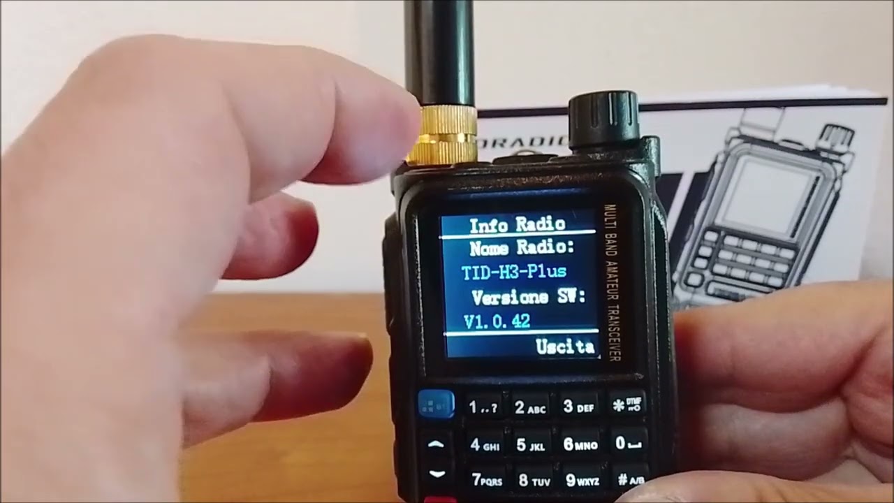 MENU IN ITALIANO tidradio H3 PLUS