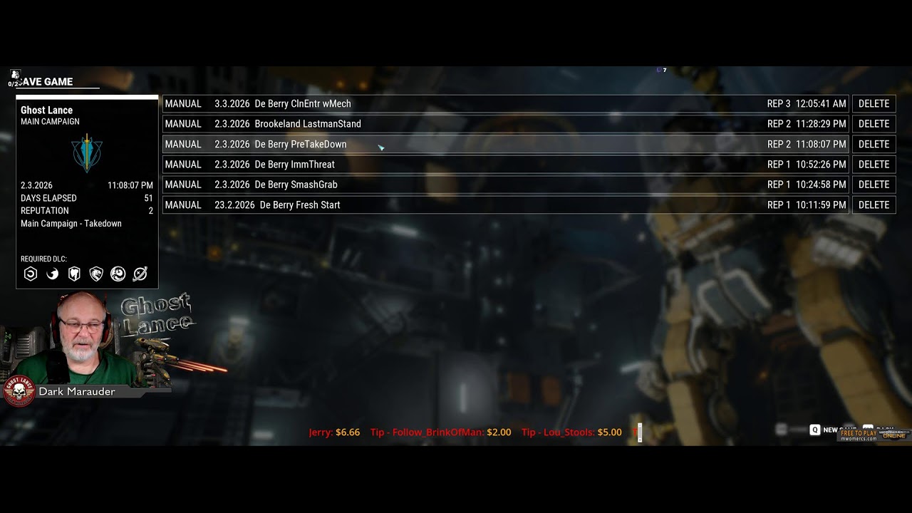 Dark Marauder & Ghost Lance - Live - Killing Mechs, Yours & Mine!
