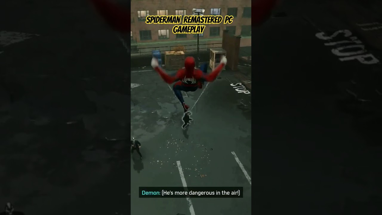 Spiderman remastered gameplay 