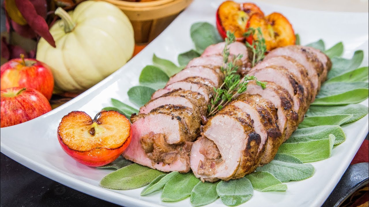Apple & Date Stuffed Pork Tenderloin - Home & Family