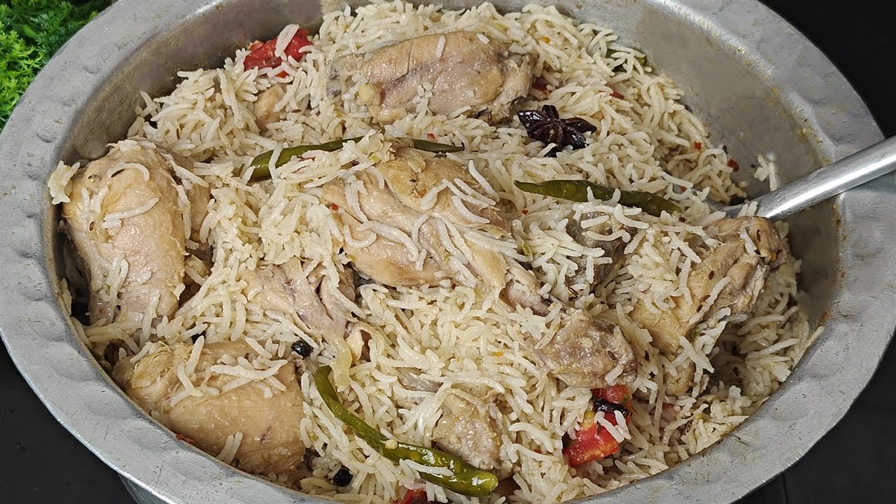 Degi Chicken Pulao | Dawat Wala Chicken Pulao | White Chicken Pulao