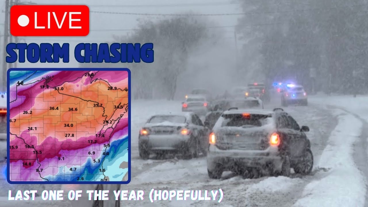 ATTEMPTING TO DRIVE HOME IN A BLIZZARD??? (Wisconsin Edition)- LIVE STORM CHASER