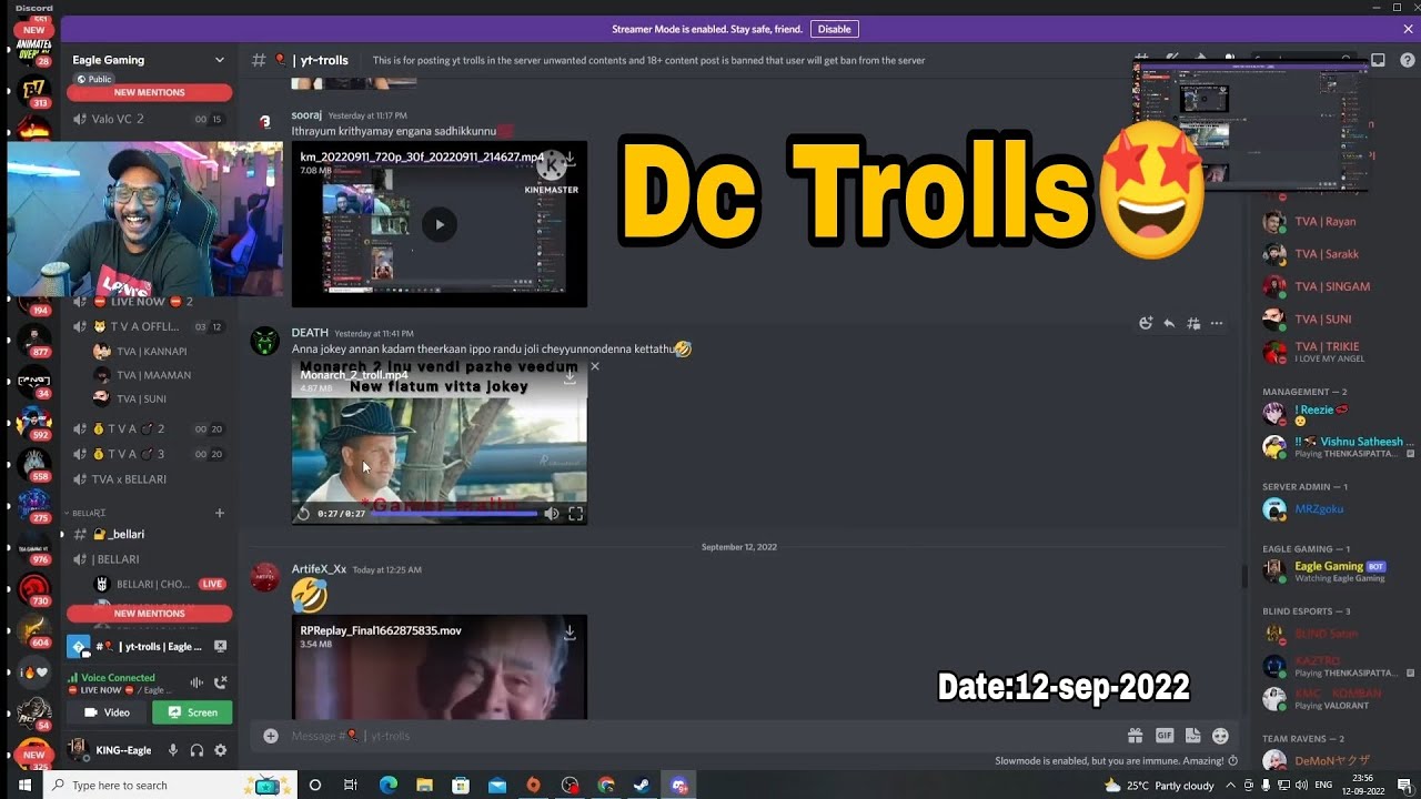 Eagle Gaming Discord Trolls Reaction😍( Live കാണാൻ പറ്റാത്തവർക്കായി)❤️ 
