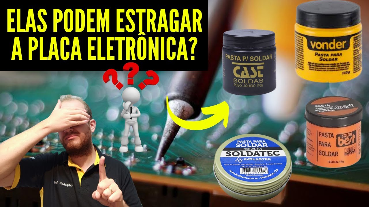 Pasta para Soldar pode Estragar PLACA ELETRÔNICA? Pasta de Solda é Condutiva? Eletronica Facil