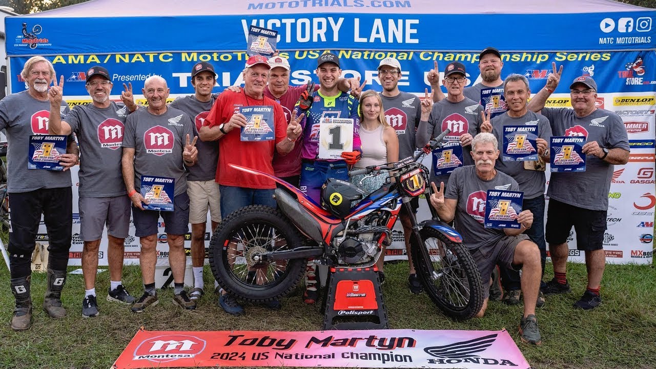 Toby Martyn is the 2024 US National MotoTrials Champion! NATC Season Highlights