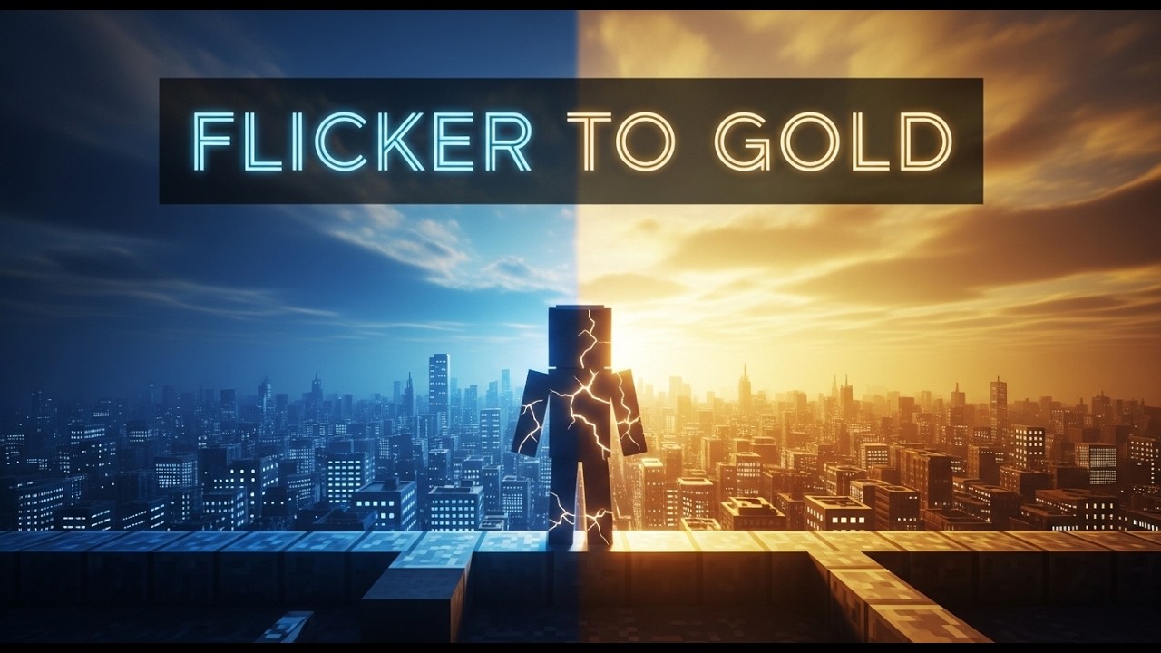 Flicker to Gold – DannyHO | Minecraft-Style EDM Visual | Afterglow (Track 09)