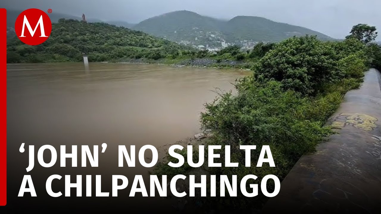 Lluvias continuas por 'John' no dan tregua en Chilpancingo