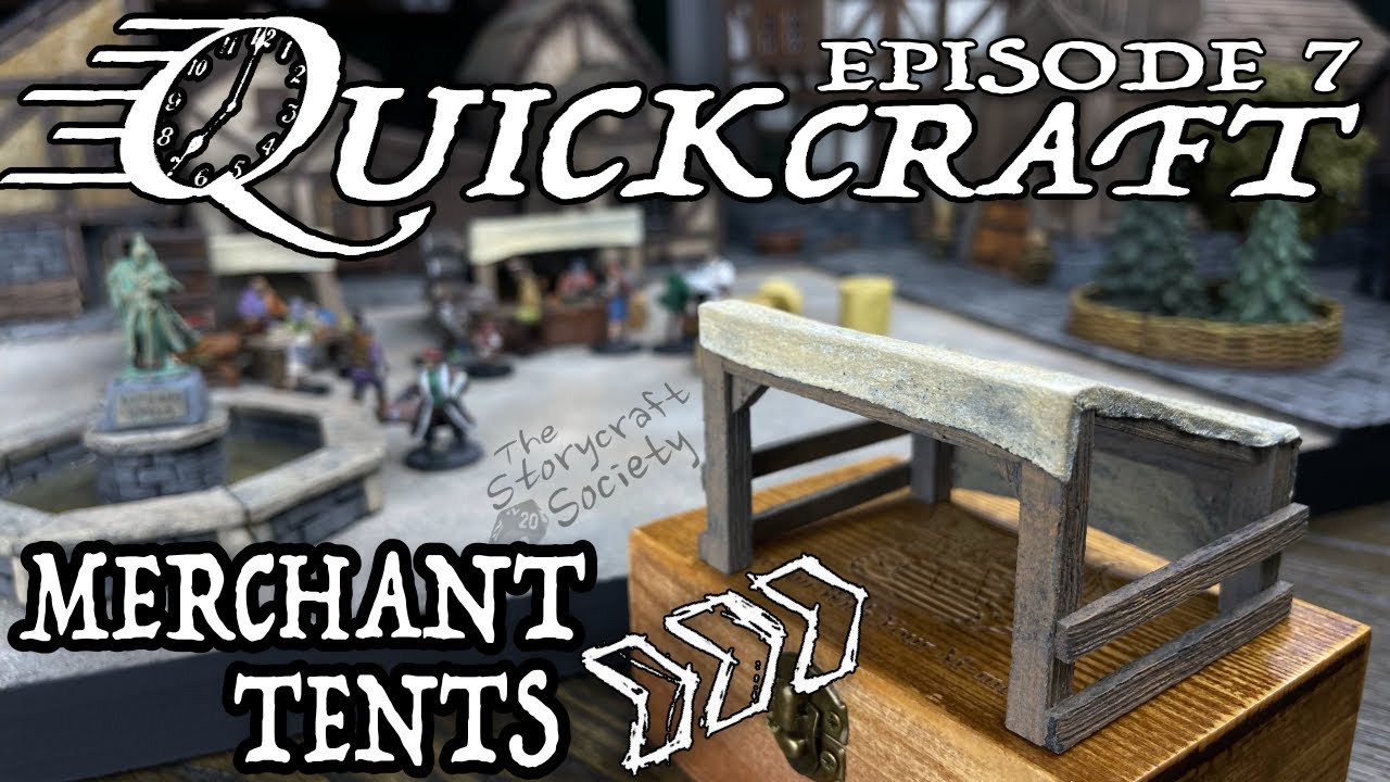 ТОРГОВЫЕ ПАЛАТКИ!! Как БЫСТРО и ЛЕГКО построить ландшафт для D&D!! (Quickcraft, Эпизод 7)