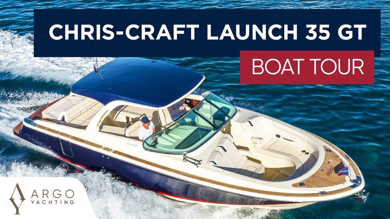 Новый Chris Craft 35GT | Тур на моторной лодке и морские испытания за 399 000 фунтов стерлингов |...