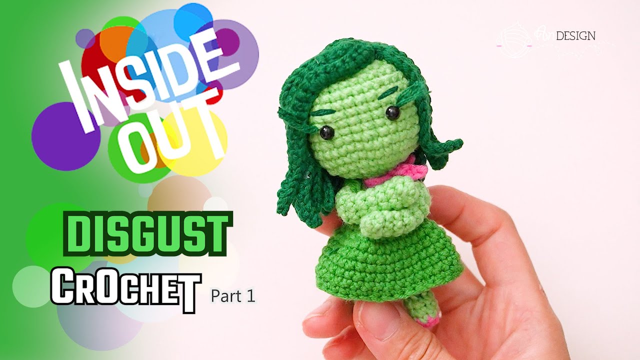 How to crochet Disgust from inside out - Part 1 | crochet tutorial