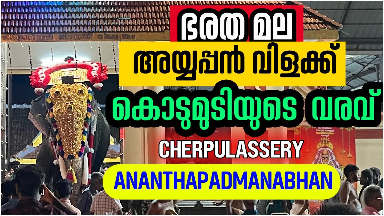 CHERPULASSERY ANANTHAPADMANABHAN 🔥അയ്യപ്പൻ വിളക്ക് മഹോത്സവം കടംപിടി. മരുതമല 🙏