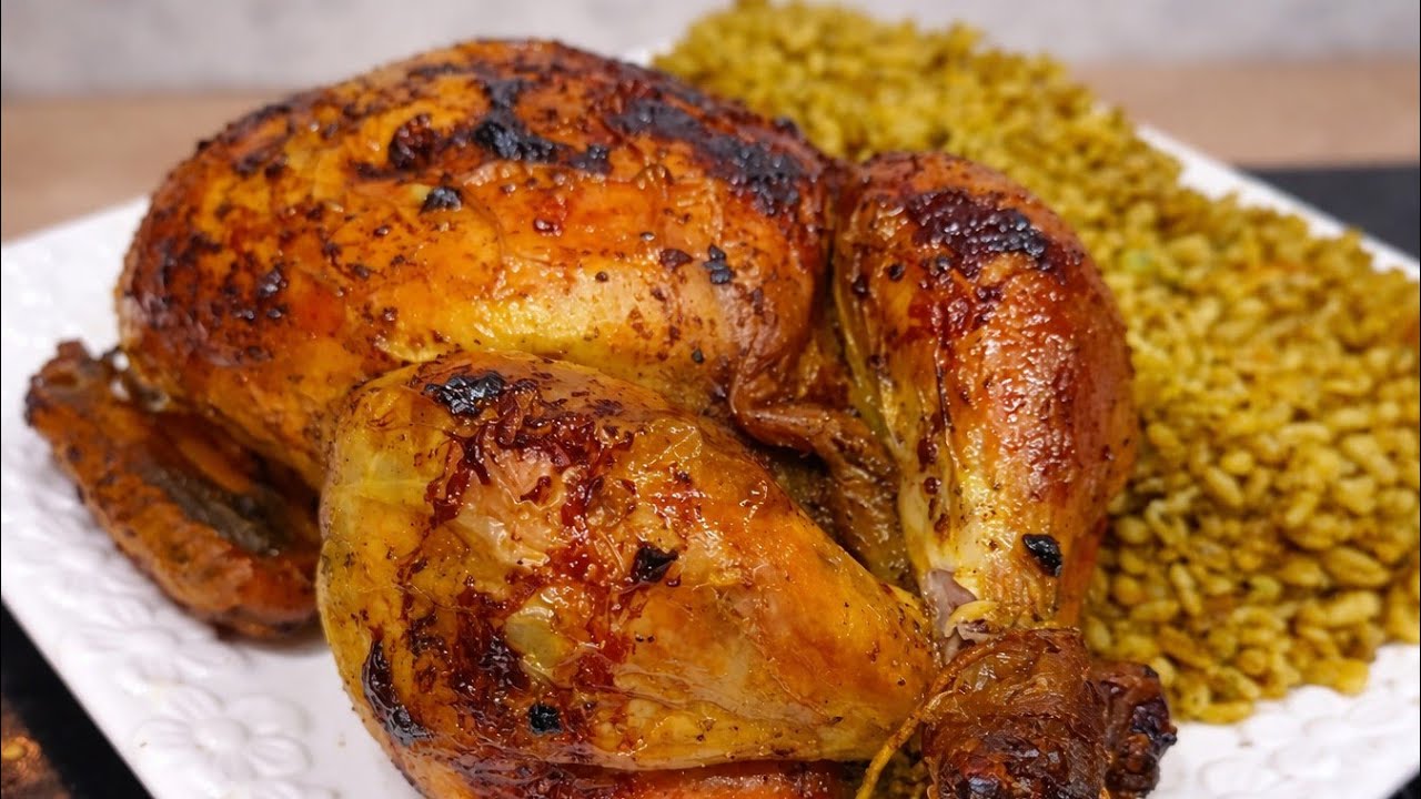 دجاج معمر ومحمر🍗  بمذاق زمان بنة 😱لا تقاوم وشكل يحمر الوجه 