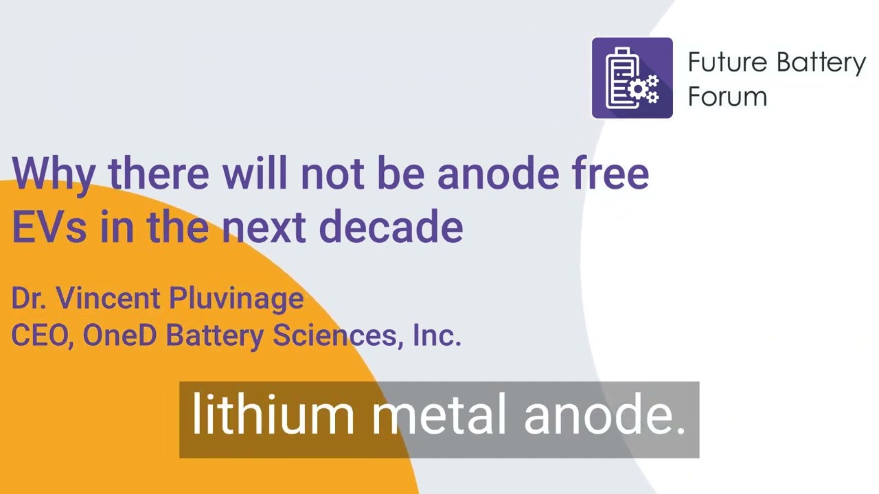 Why there will not be anode free EVs in the next decade