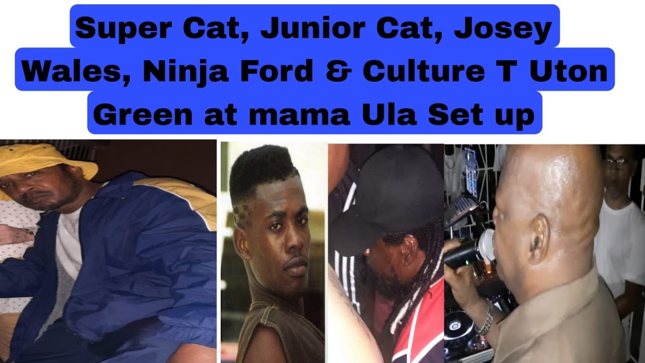Original dancehall Dj Super cat, Junior Cat, josey wales, Ninja Ford at mama Ula Set up #supercat#