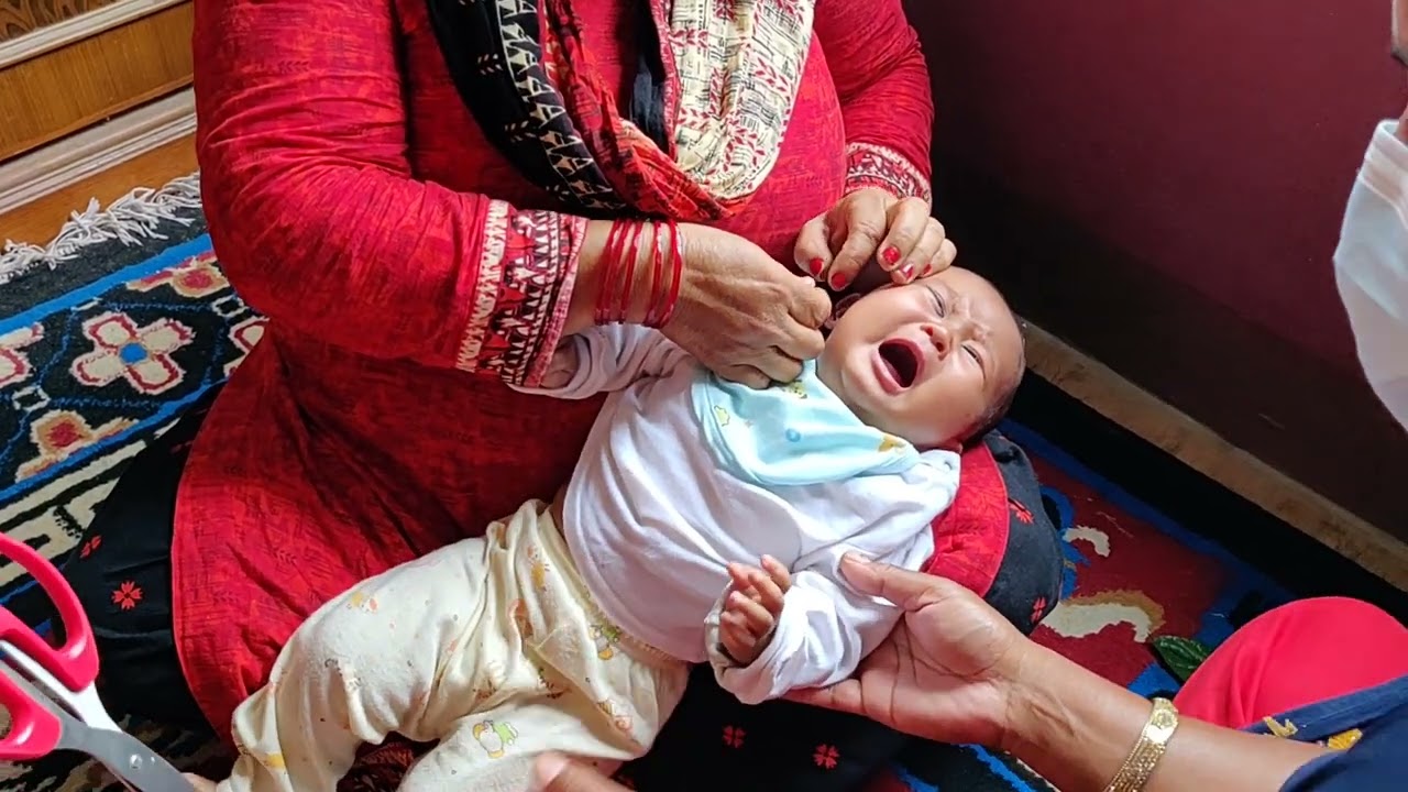 Ear piercing #Suhana baby girl. part 1