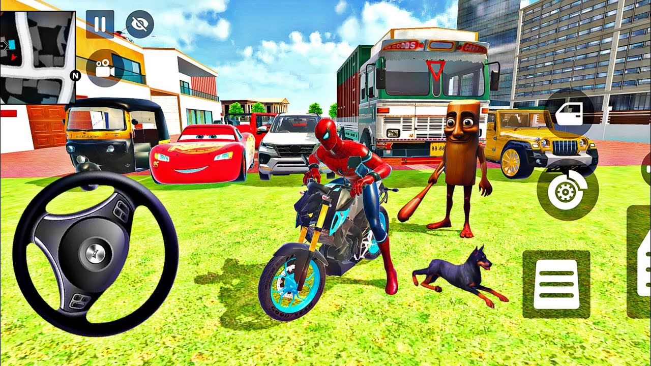 🥰Spiderman Mc Queen Car 🦚 Thung Thung Fight Video ❤️ Police Modified Car Showroom 🎉3D Driving Game