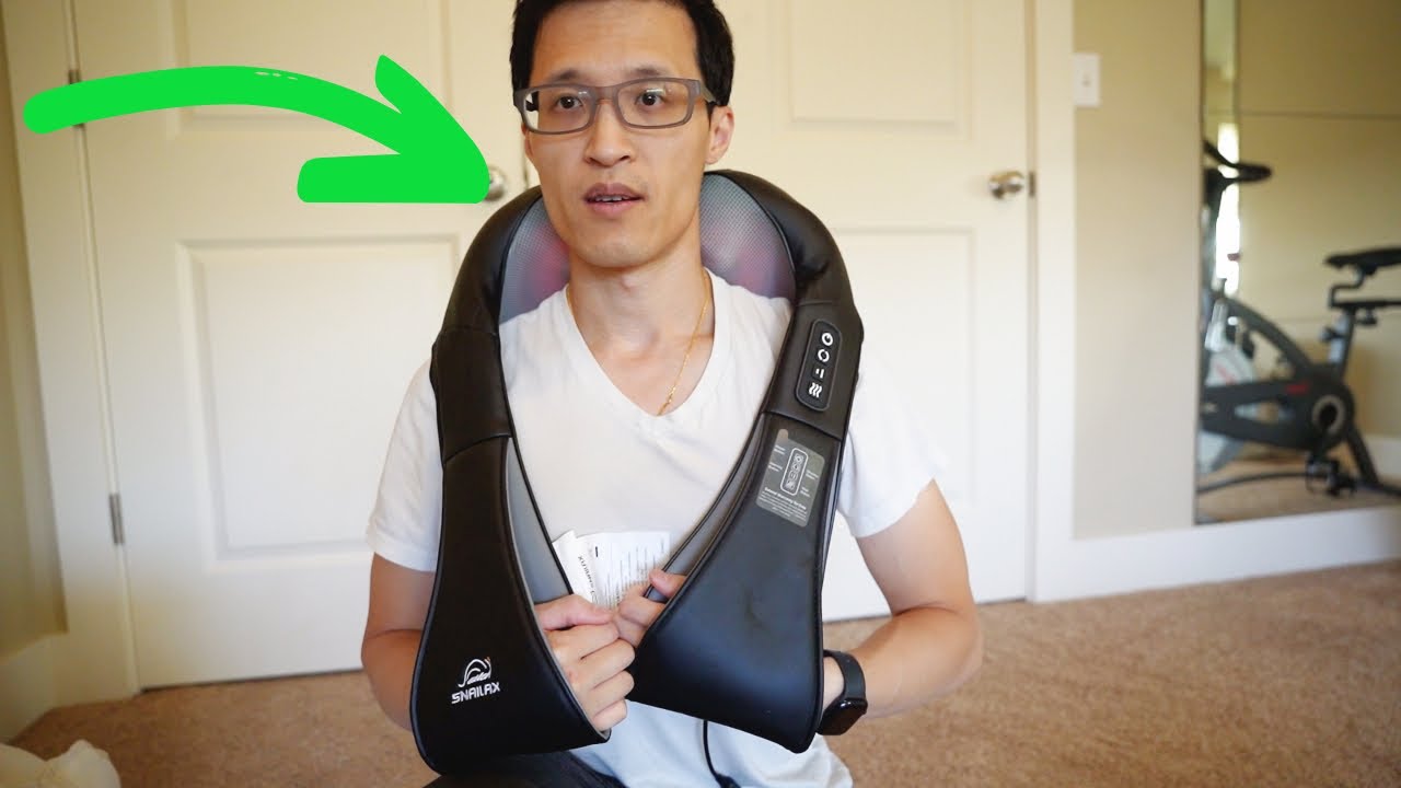 Snailax Cordless Shiatsu Neck and Shoulder Massager with Heat | Portable Massage Pillow Review