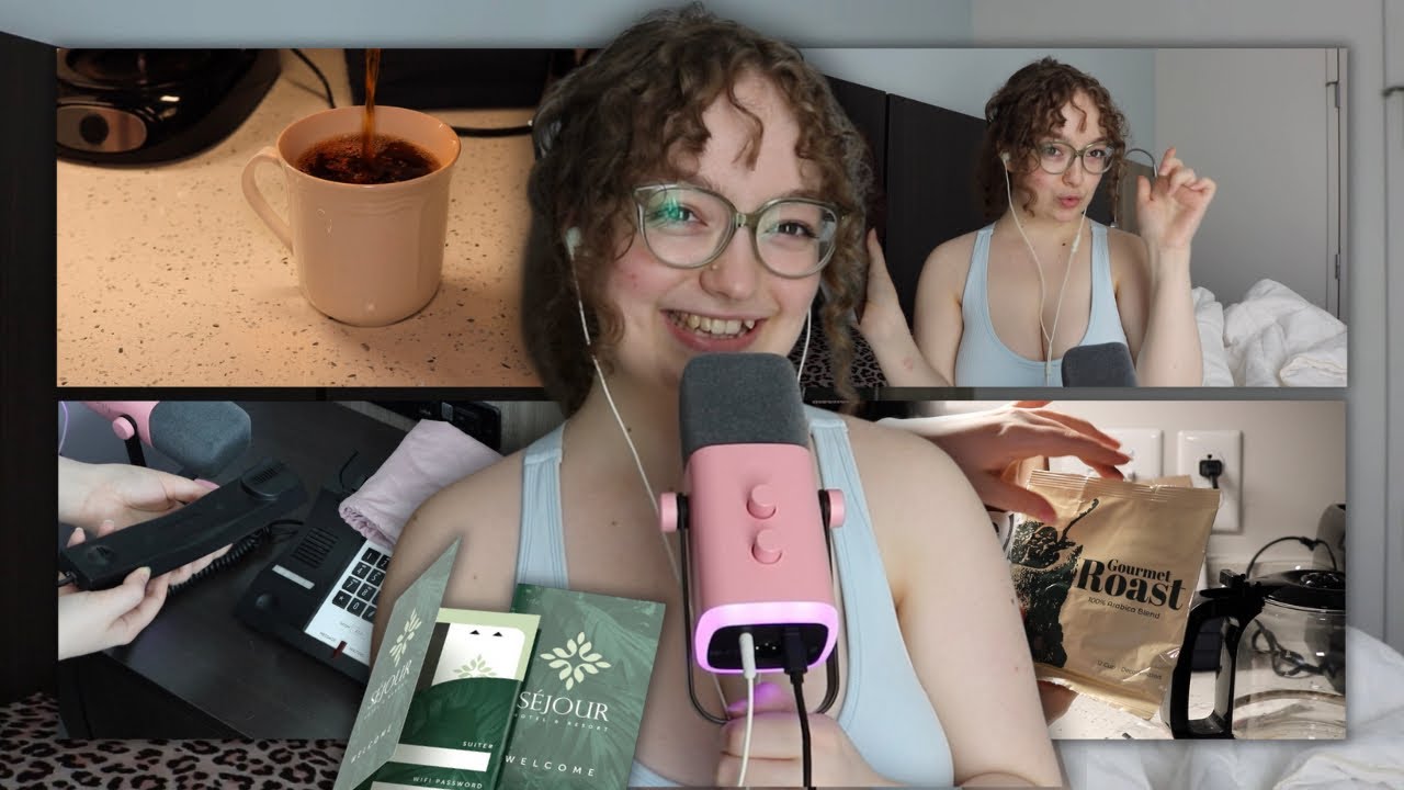 Doing ASMR with things in my hotel suite! 🏨 