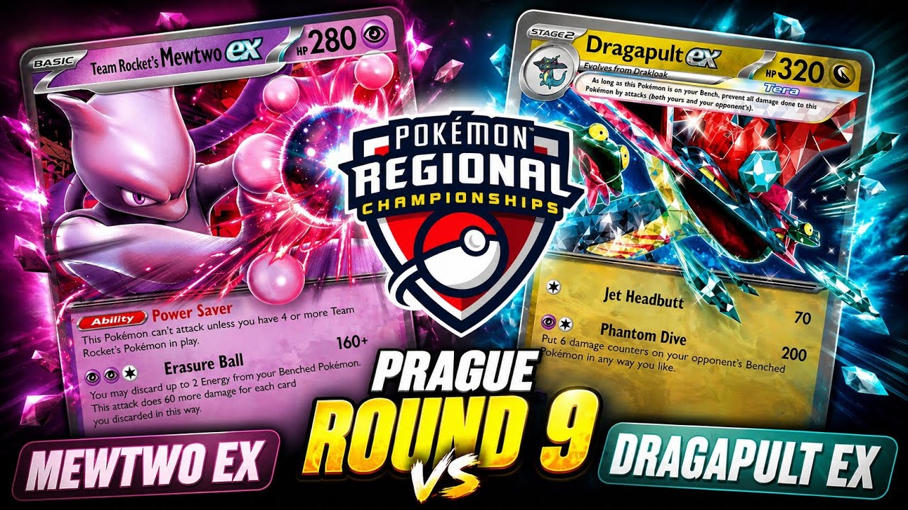 Региональный чемпионат Team Rocket: Мьюту против Драгапульта, Прага, 9-й раунд, 2026 год.