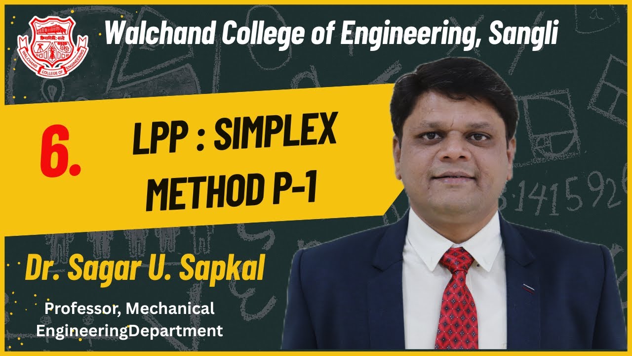 LPP : Simplex Method P-1