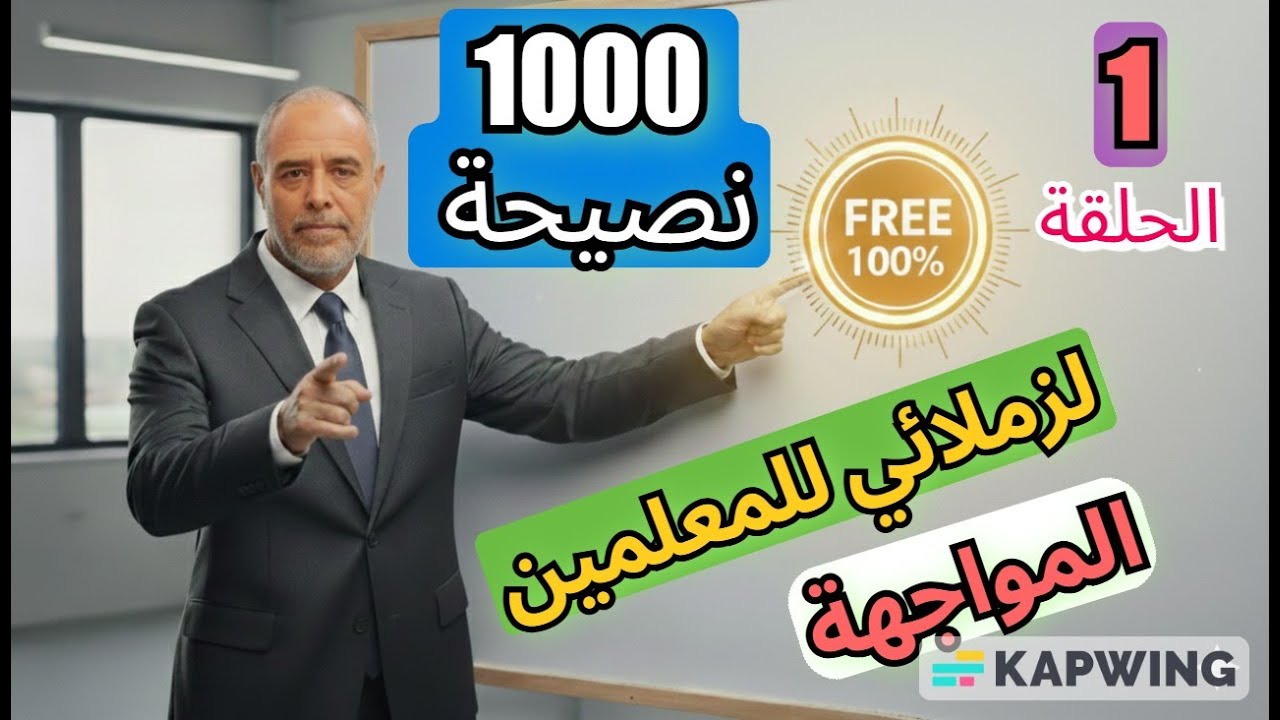 سلسلة ١٠٠٠ نصيحة للمعلمين ٠٠٠ الحلقة الاولى