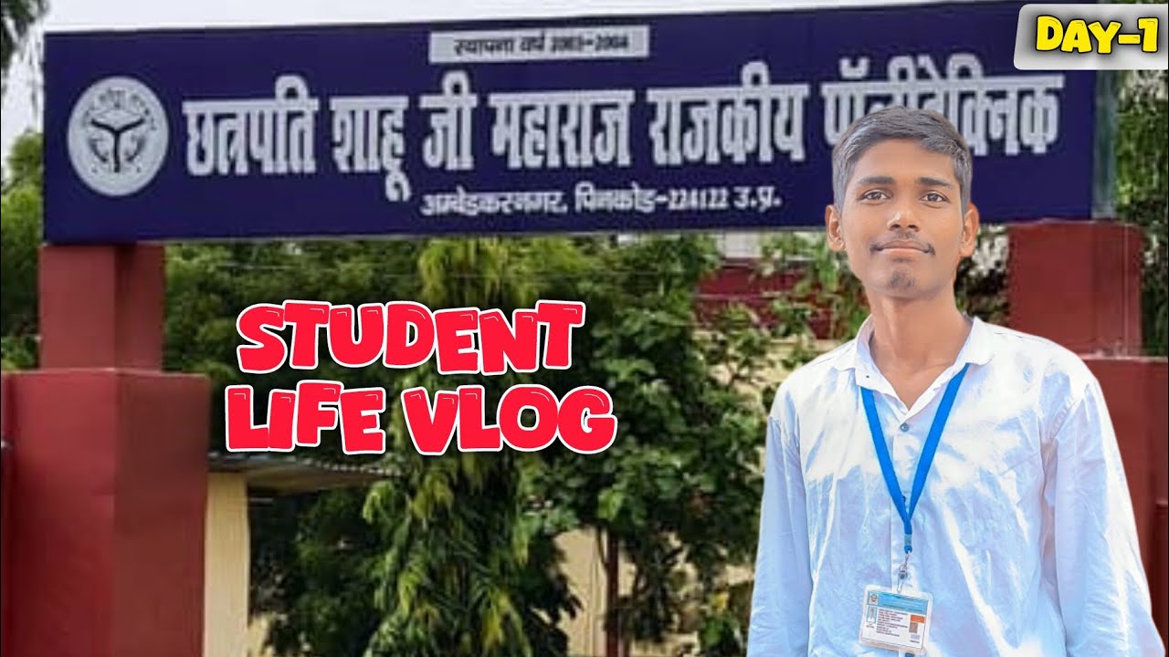 Polytechnic student | 6th semester | student life vlog 👨‍🎓 | part-1