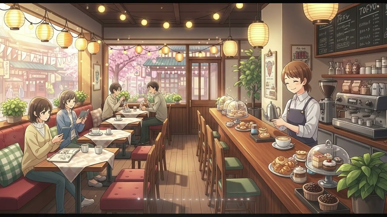 Lofi Cafe - Cafe Lofi Music for Calm Productivity ( 1 hour )