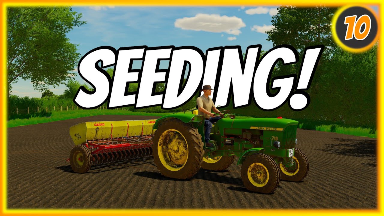 SEEDING For The FIRST Time! | FS22 Survival | Court Farm Ep 10