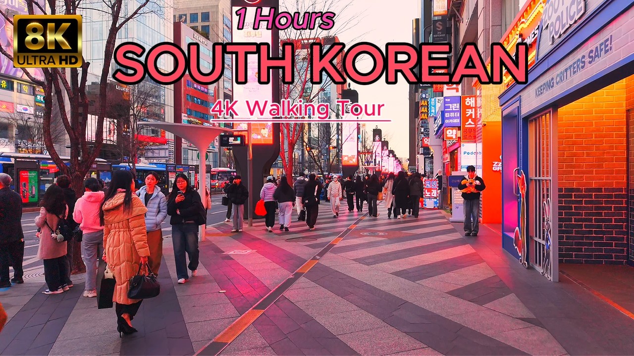 The Best South Korea- 8K Evening Walking Tour - Captions & Immersive Sound [8K Ultra HD/60fps]
