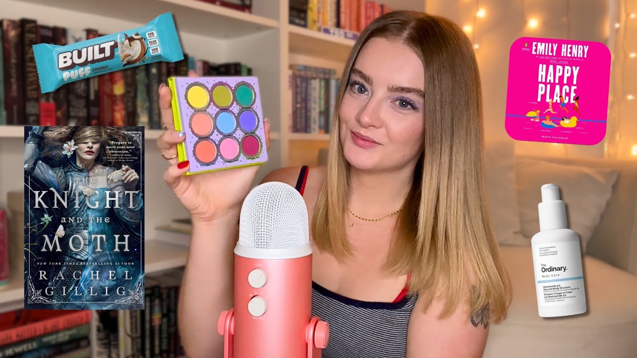 ASMR current favorites 🎧🪐 books, beauty, tv shows, snacks