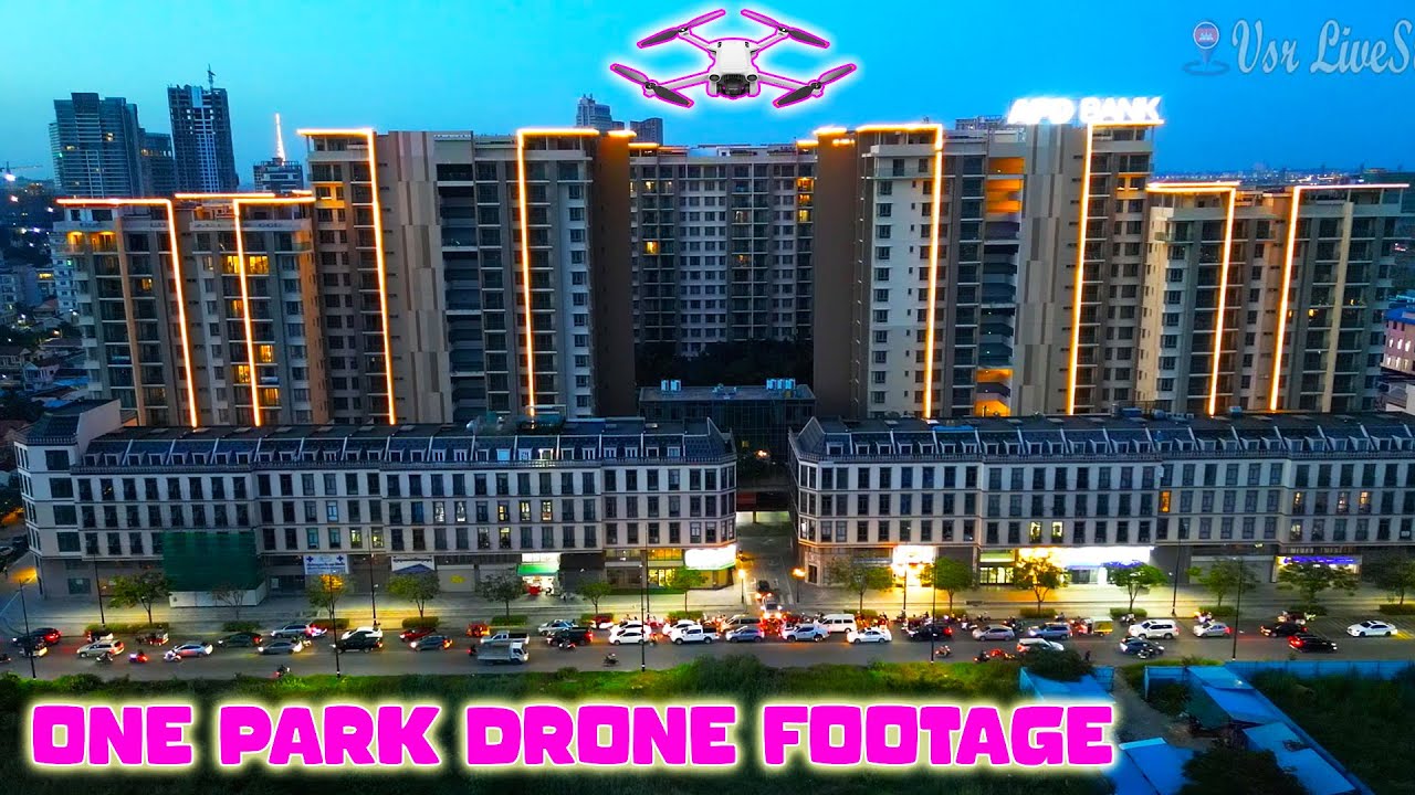 Drone Footage One Park Residence Condo Apartments Phnom Penh City Center