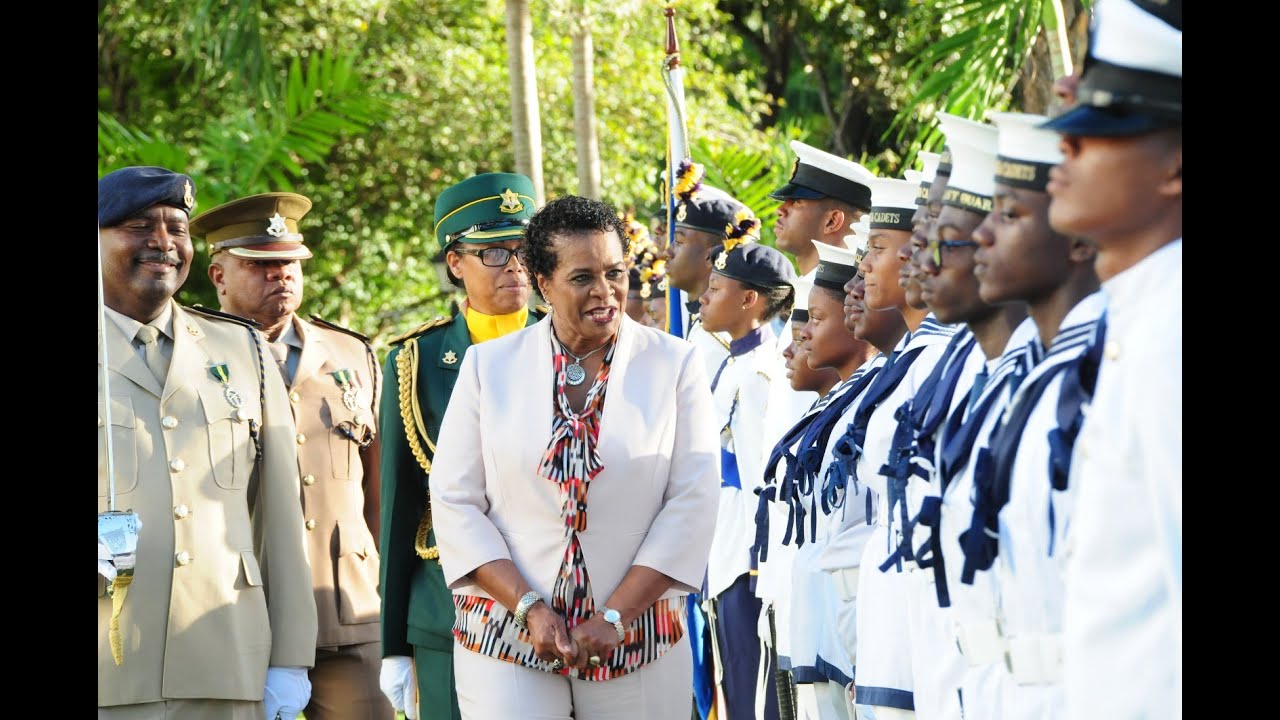 Farewell Parade for the President of Barbados