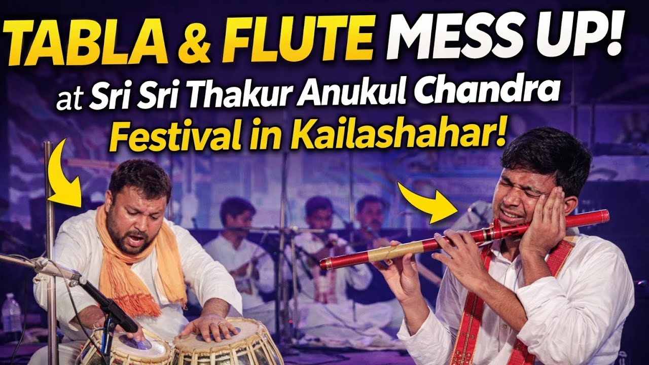A peaceful flute–tabla instrumental from a live stage performance l 