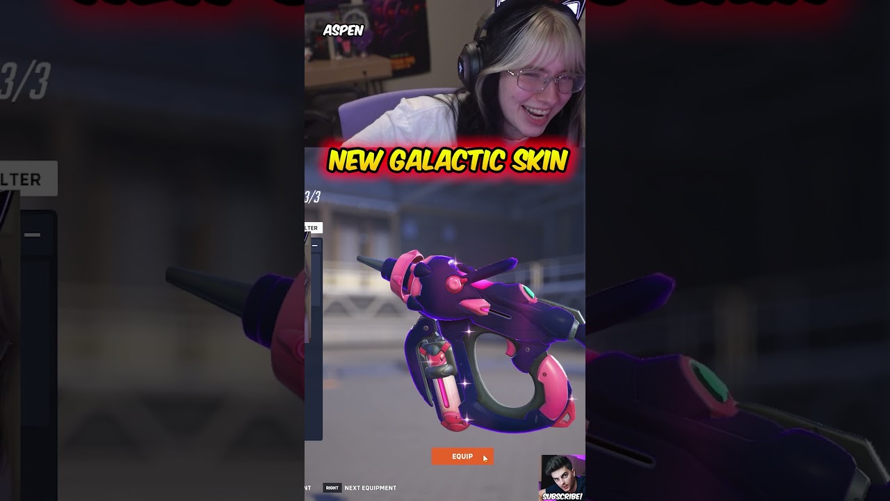 Aspen Gets The New Galactic Weapon Skin - Overwatch 2