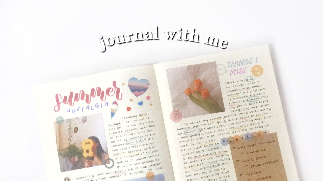 🍦 journal with me | summer nostalgia (ft. bujored)