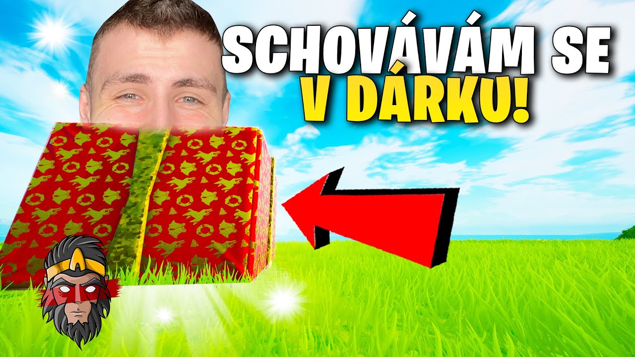 *CHALLENGE* SCHOVÁVÁM SE V DÁRKU VE FORTNITE!!