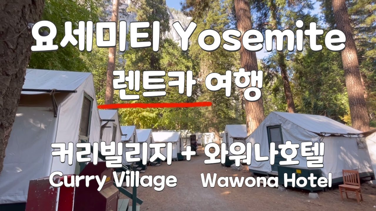 미서부 렌트카 여행🚗| 요세미티 국립공원 | 커리빌리지 Curry Village 와워나호텔 Wawona Hotel 후기 | 뷰포인트 | 글래시어포인트 마리포사그로브 자이언트세콰이어