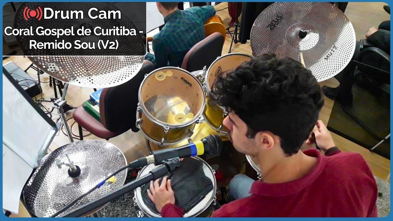 ASL - Coral Gospel de Curitiba - Remido Sou (V2) - Drum Cam - IEADC-Ahú