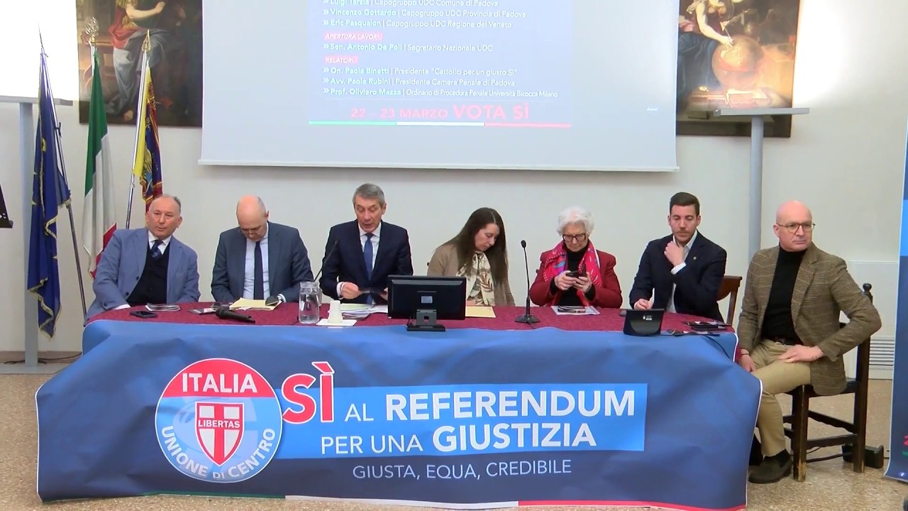 UDC: parte da Padova il tour nazionale per il Sì al Referendum - TgPadova
