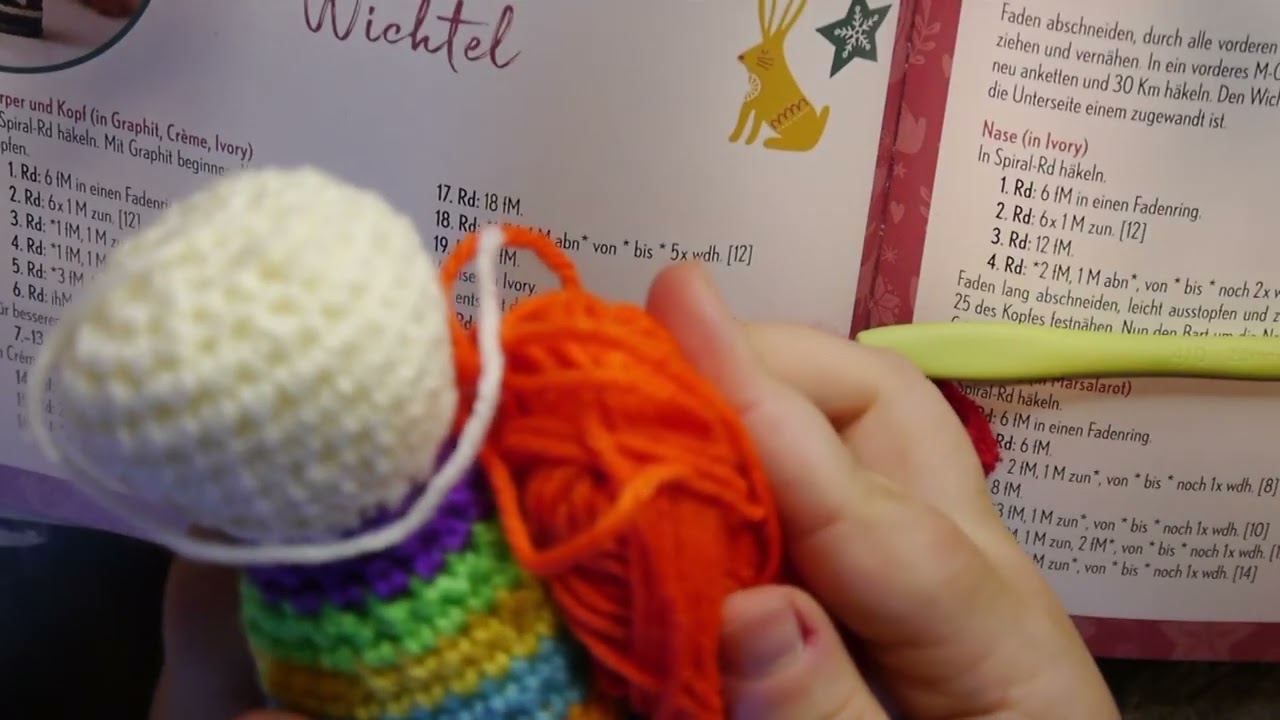 Adventskalender Türchen 25 und Wichtel häkeln Teil 11