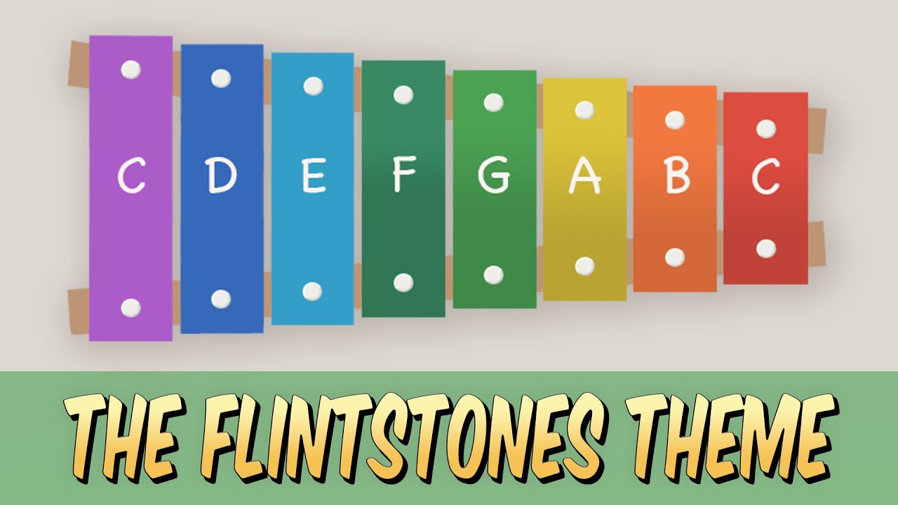 Flintstones Theme Song - Easy Xylophone Tutorial
