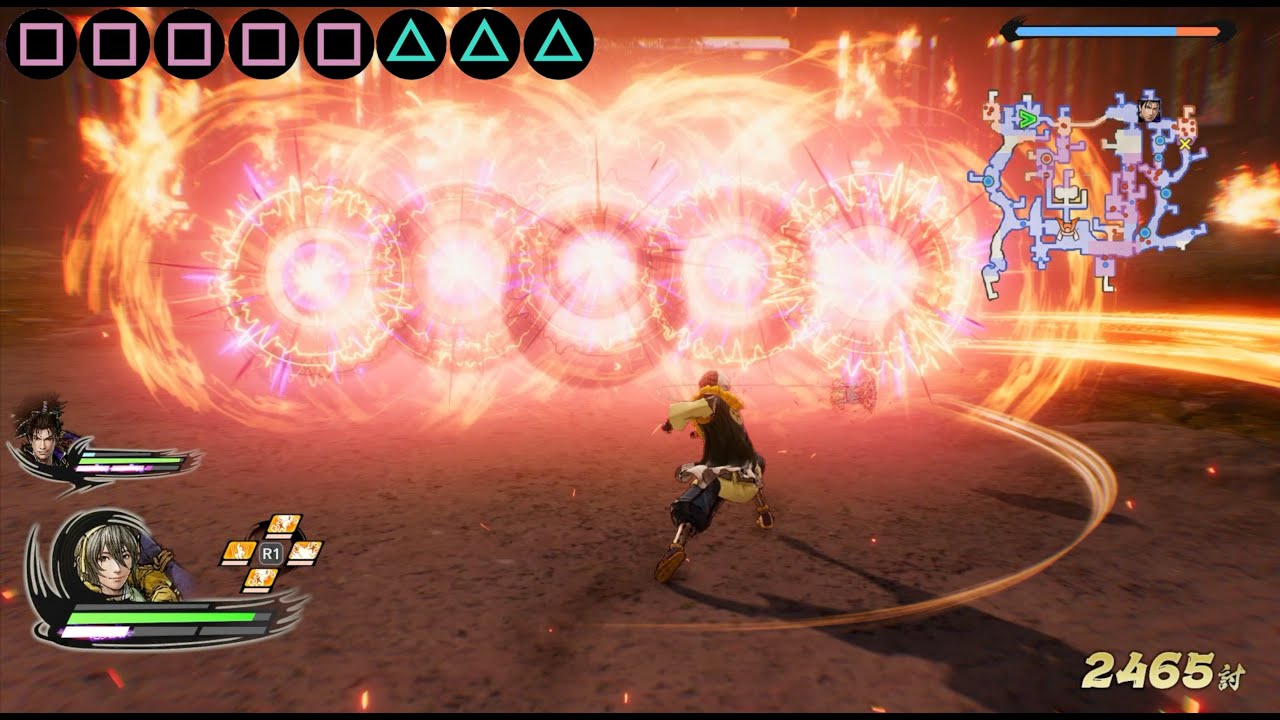 【Samurai warriors5】Hanbei Takenaka motions - Tsudzumi （戦国無双５ 竹中半兵衛） モーション動画