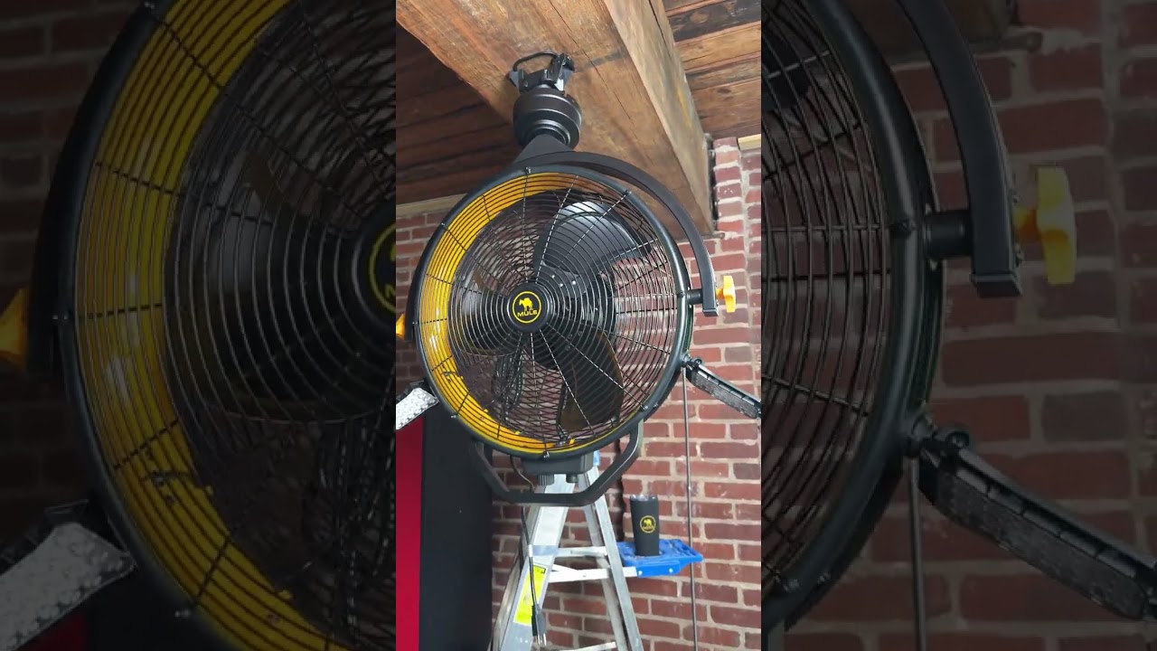 MULE | Garage Fan XL with Work Lights Installation