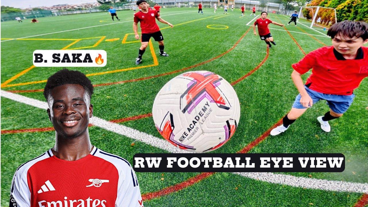 Saka Right Wing POV Play | GoPro Football