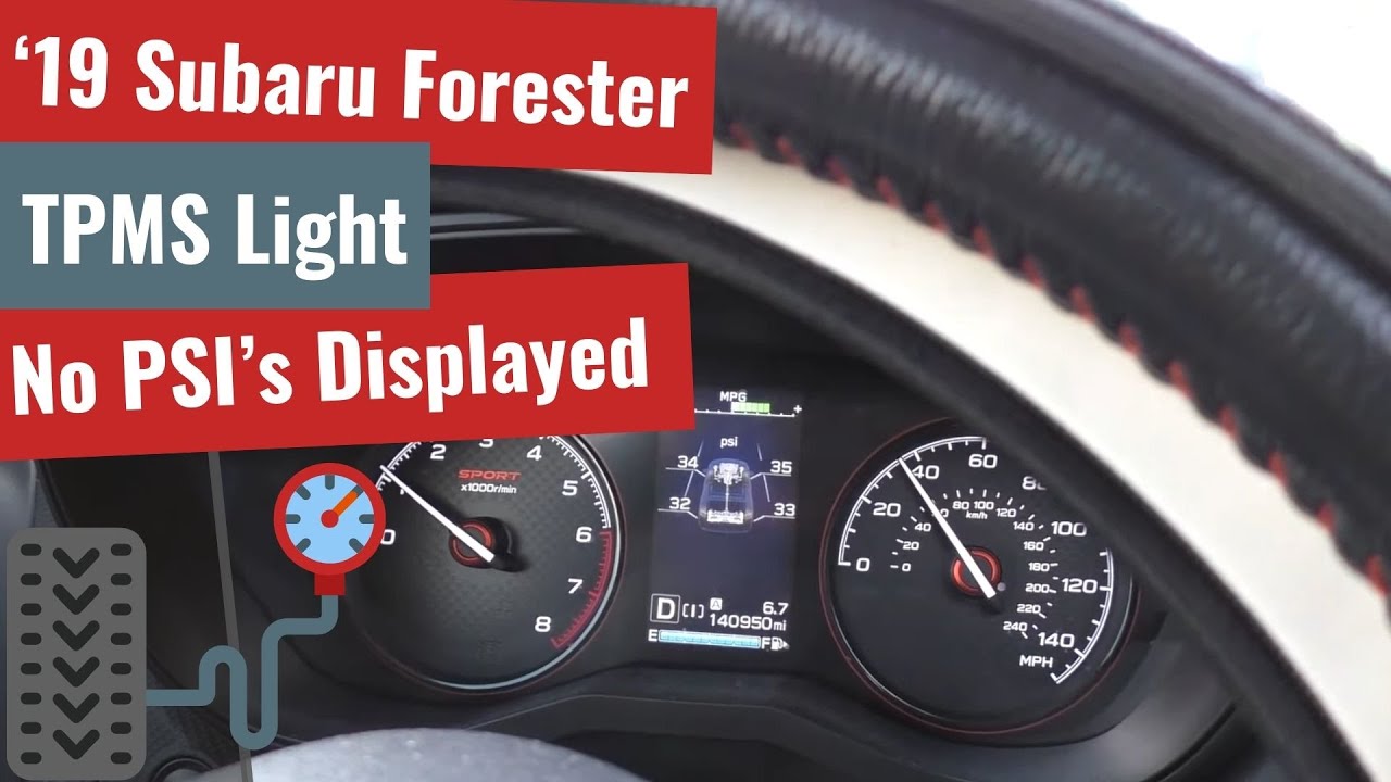 Subaru TPMS Mystery: No Tire Pressures Displaying on Dash