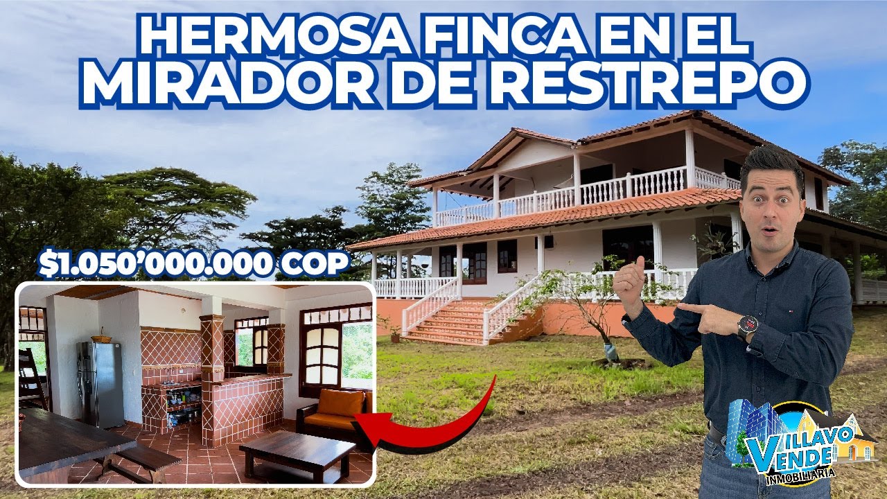 OPORTUNIDAD de Inversión 🔥 Finca de 3.718m2 en el Mirador de RESTREPO ⬅️🏡